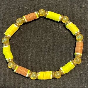 Yellow beaded bracelet